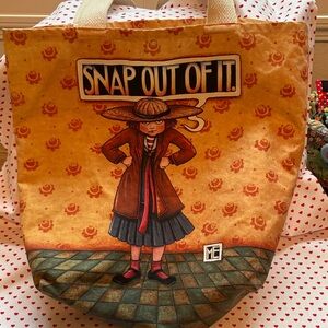 ME Makeover Essentials Tan Tote with Character Design